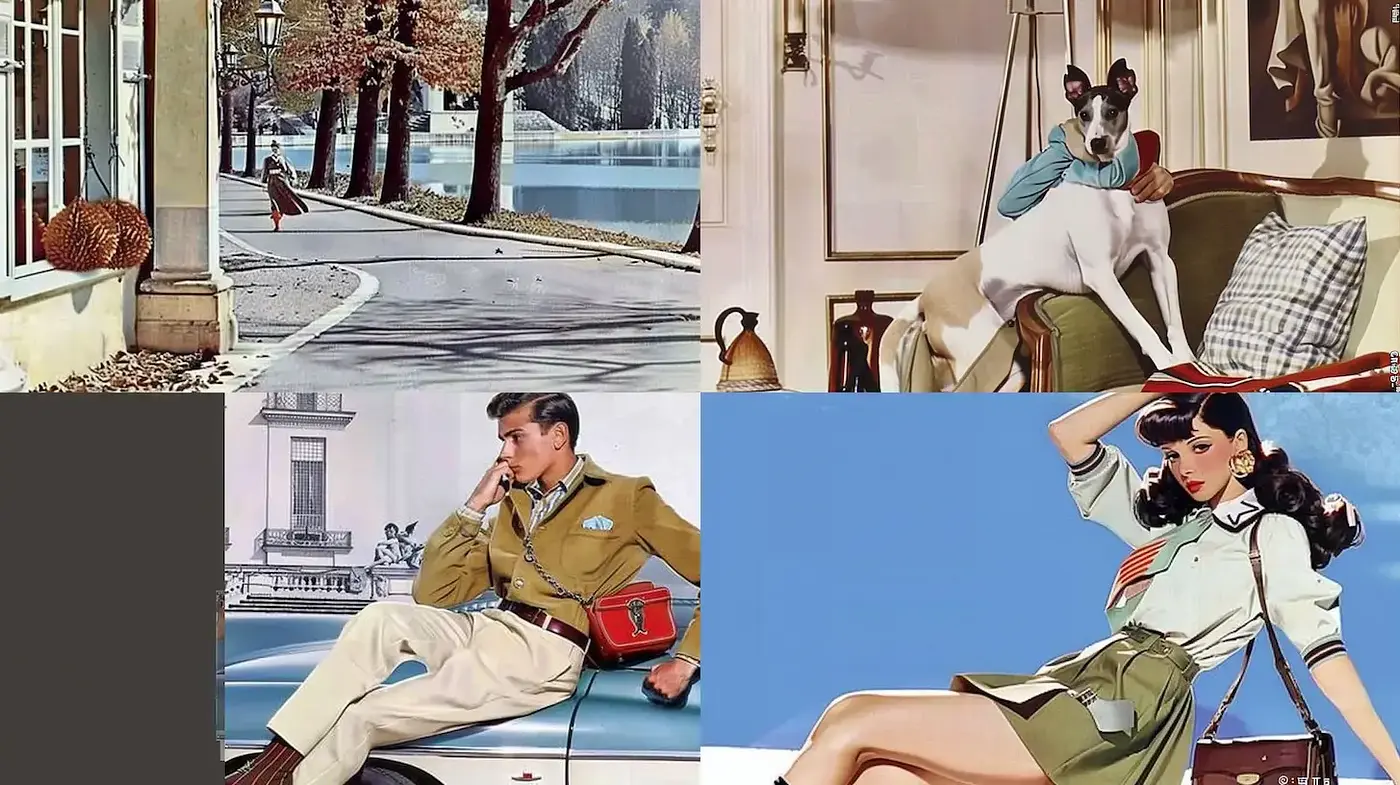 Mid-Century Modern Vibe with a Touch of Nostalgia and Elegance - Midjourney sref style