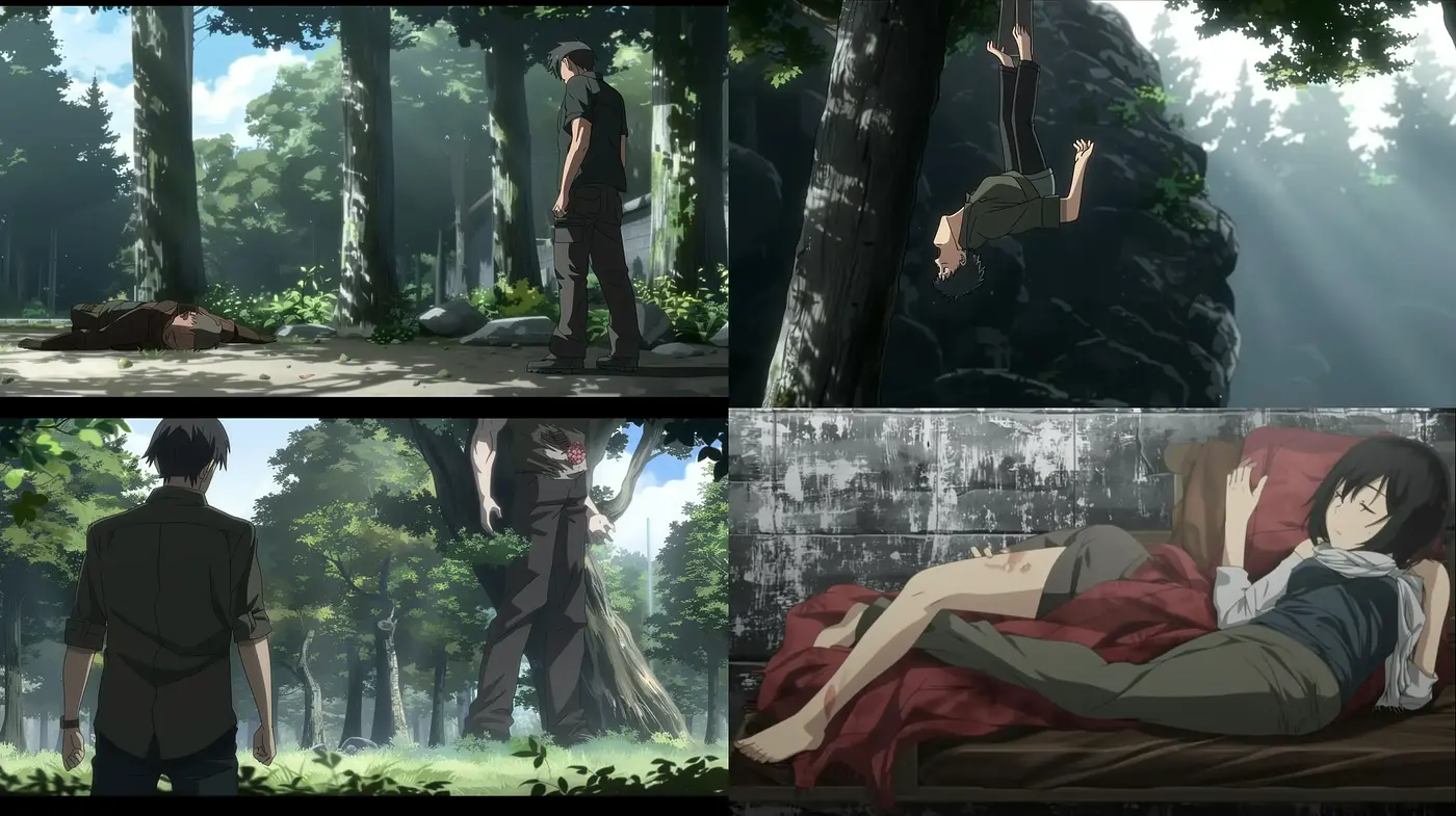 Serene Anime-Inspired Naturalistic Vistas in Soft Earthy Tones - Midjourney sref style