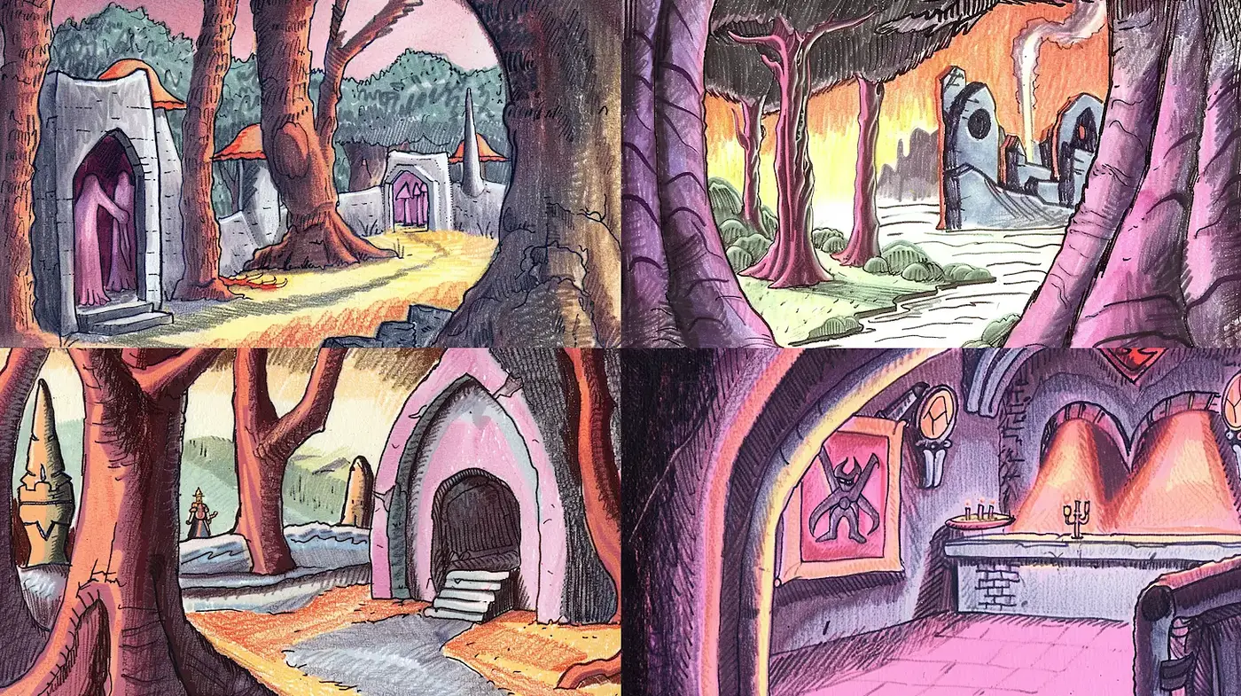 Whimsical and Enigmatic Fantasy Landscape Art - Midjourney sref style