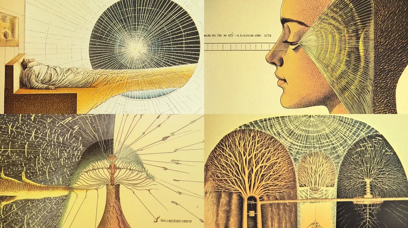 Articulated Naturism in Geometric Symbiosis - Midjourney sref style