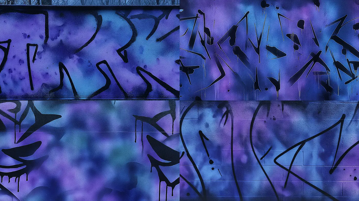 Dynamic Urban Vibe with Graffiti Aesthetics and Vibrant Colors - Midjourney sref style