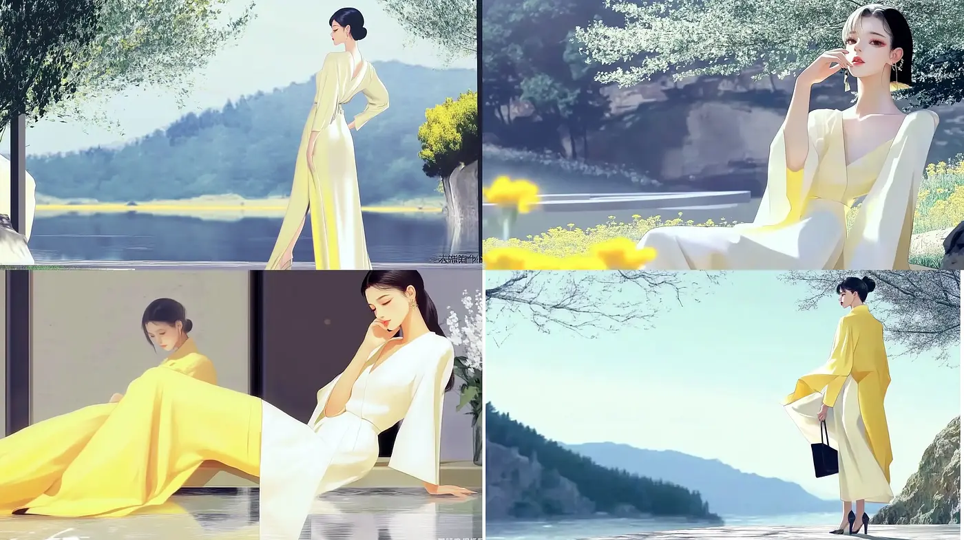 Ethereal Elegance in Pastel Dreamscape - Midjourney sref style