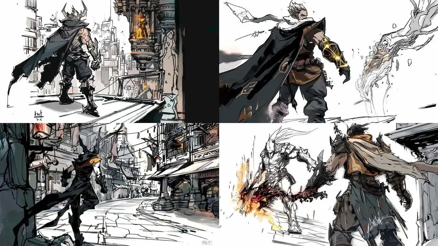 Dynamic and Energetic Urban Fantasy with Comic Influences - Midjourney sref style