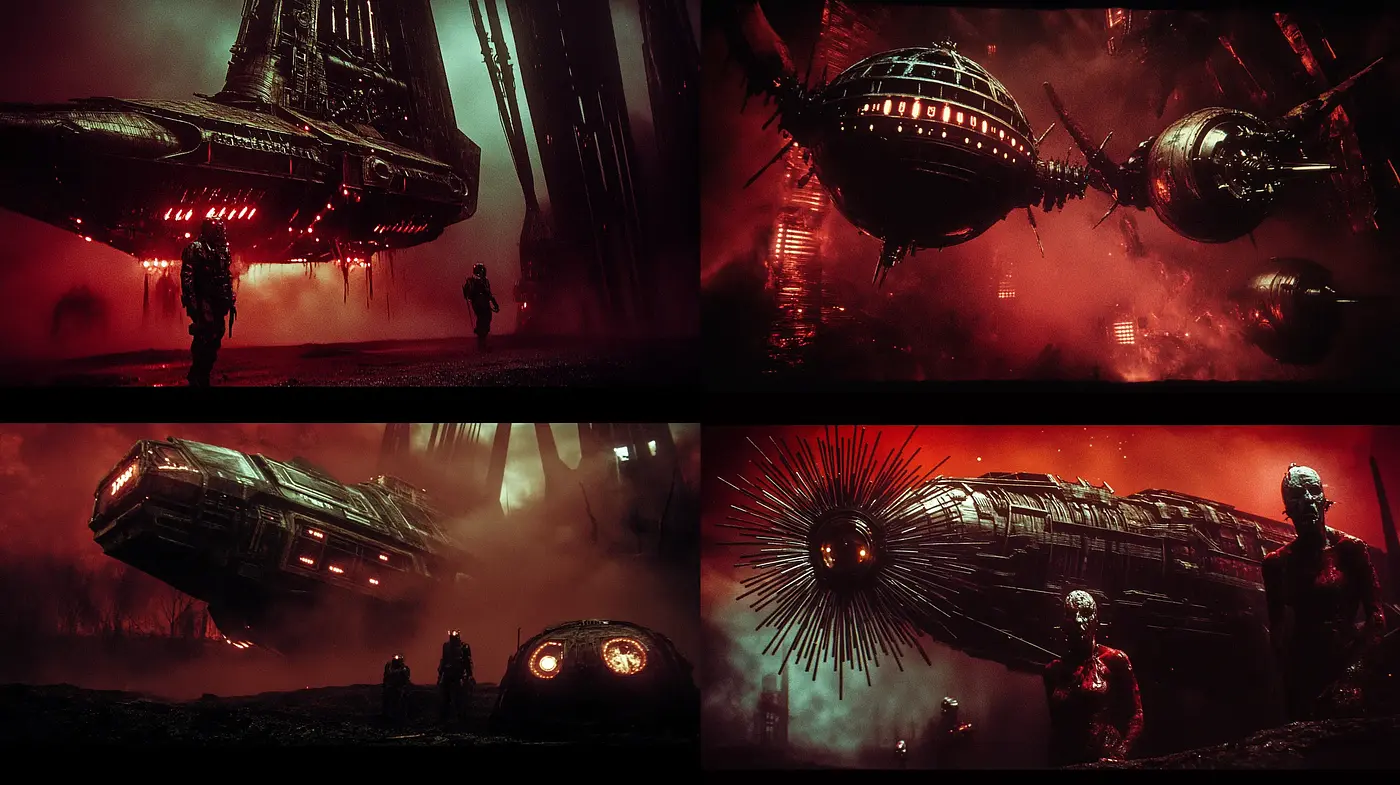 Apocalyptic Visions of Futuristic Dread - Midjourney sref style