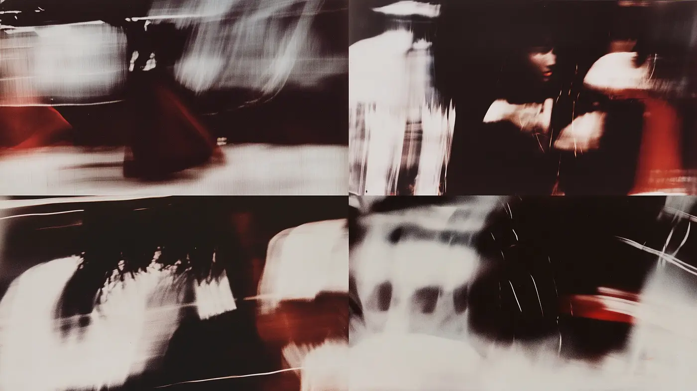 Ethereal Motion Blur and Abstract Expressionism Fusion - Midjourney sref style