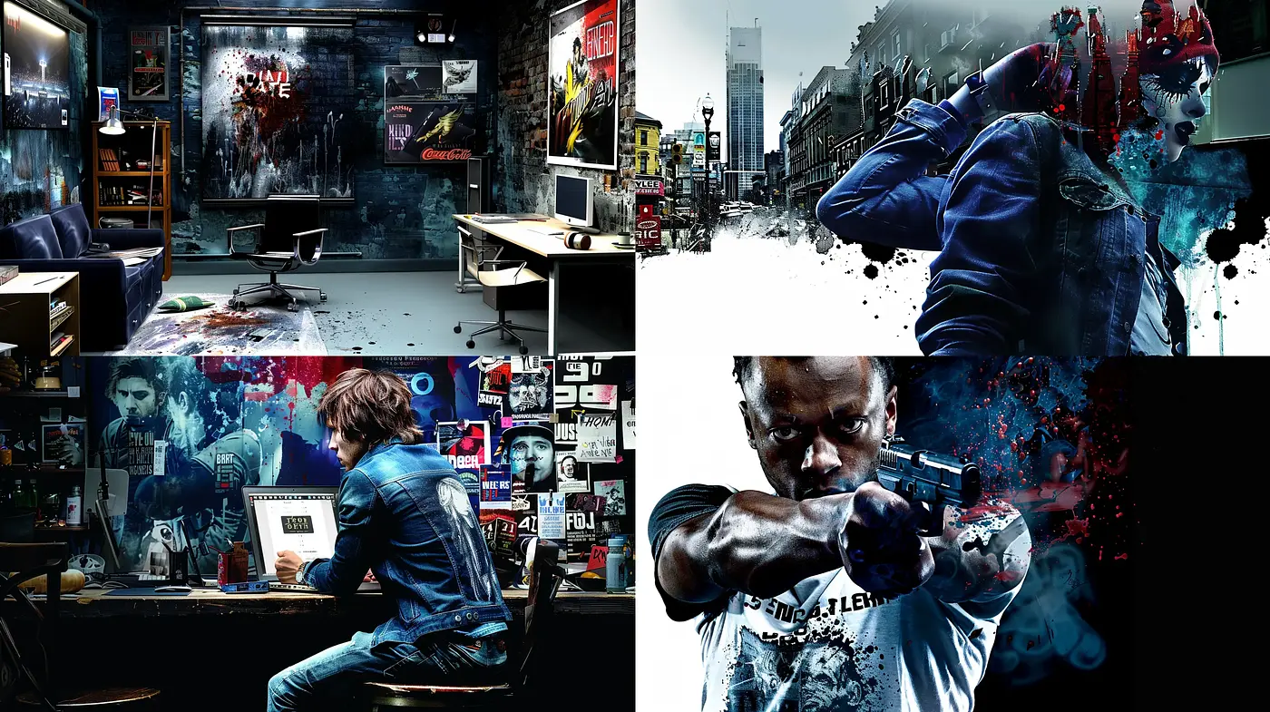 Gritty Urban Realism with a Splash of Surrealism - Midjourney sref style