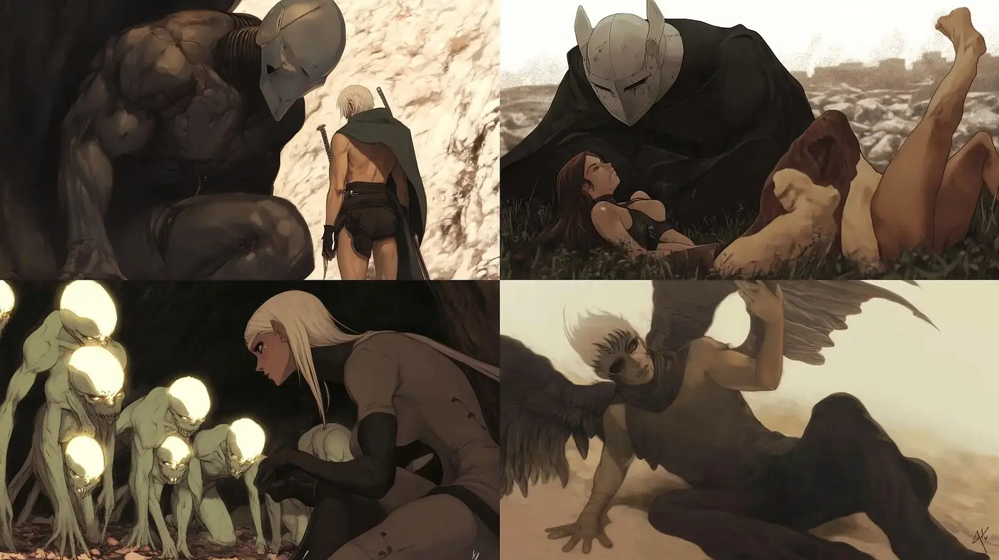 Ethereal Fantasy with a Muted Earthy Palette and Delicate Textures - Midjourney sref style