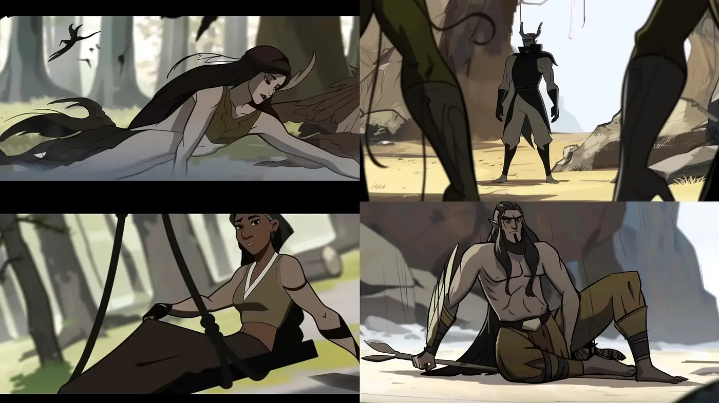 Contemporary Animated Adventure Aesthetic with Consistent Stylization - Midjourney sref style