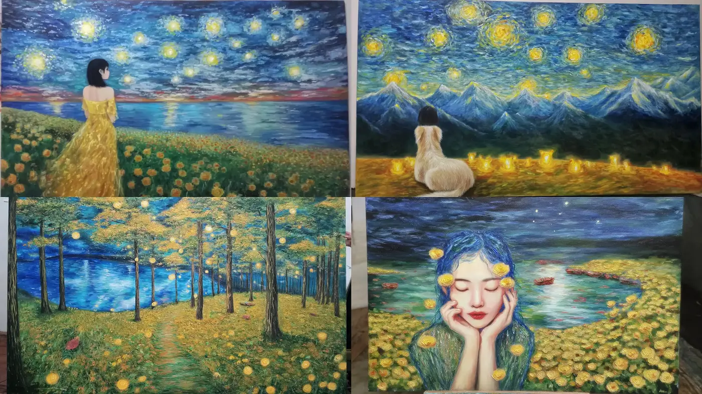 Impressionistic Dreamscapes with a Soothing Aesthetic - Midjourney sref style