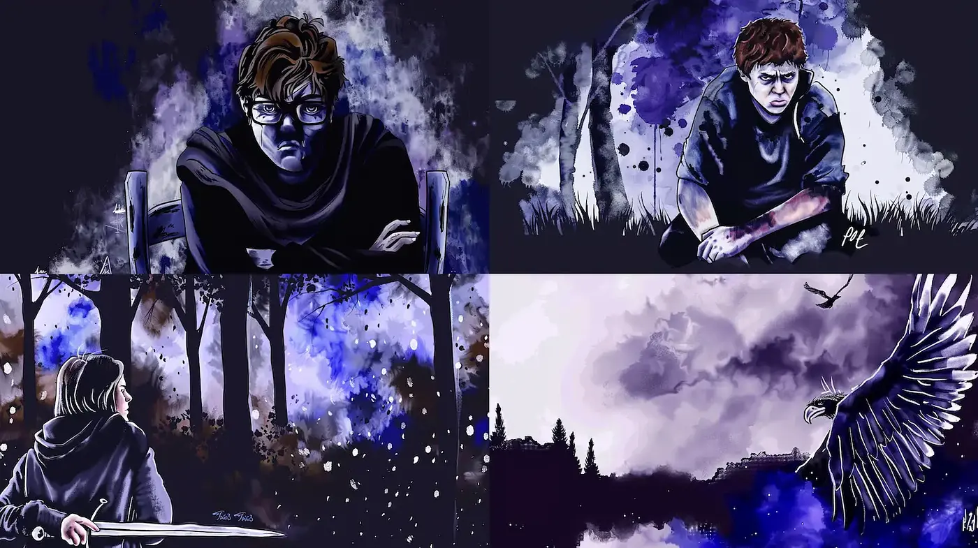 Mysterious and Ethereal Fantasy Art with Dark Undertones - Midjourney sref style