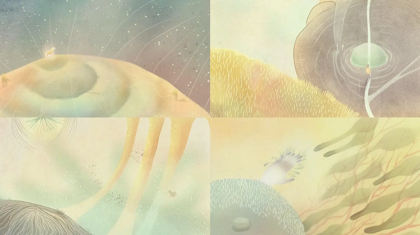 Ethereal Dawn Hues with Textured Whispers of Impressionism - Midjourney sref style