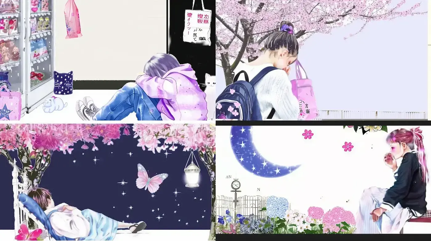 Contemporary Illustrative Style with Whimsical Elements and Soft Textures - Midjourney sref style