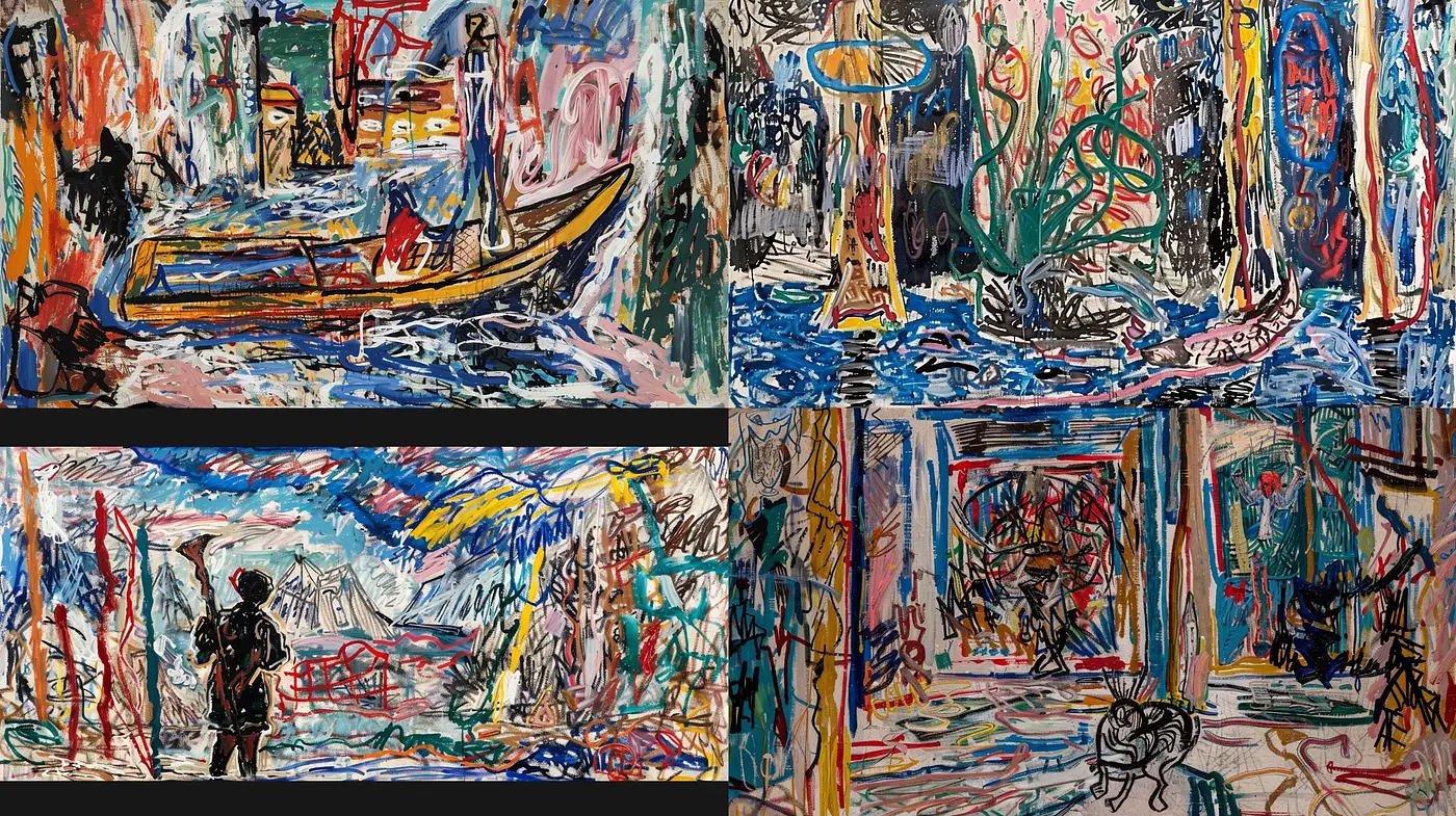 Vibrant Fauvist-Inspired Brushstroke Harmony - Midjourney sref style