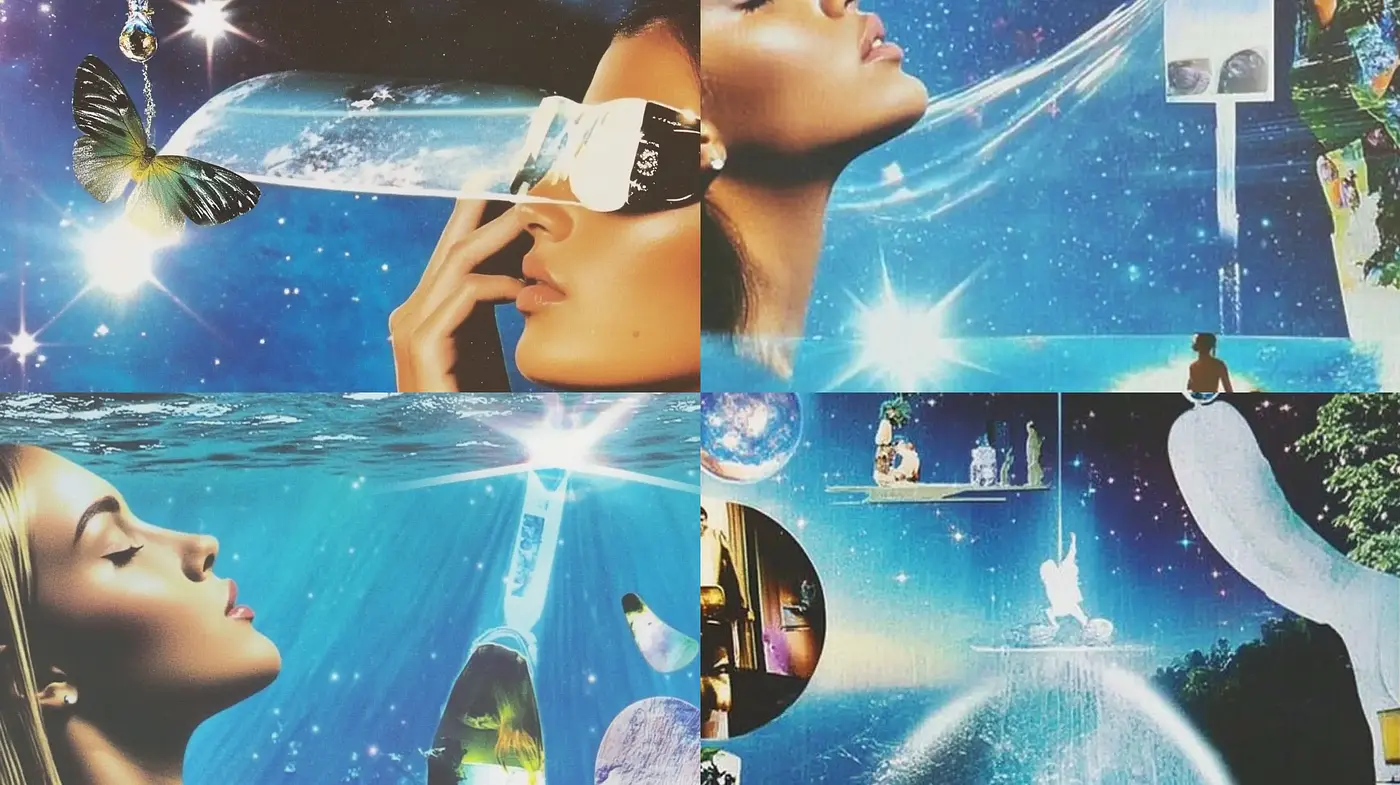 Celestial Dreamscape: An Ethereal Fusion of Surrealism and Sci-Fi Aesthetics - Midjourney sref style