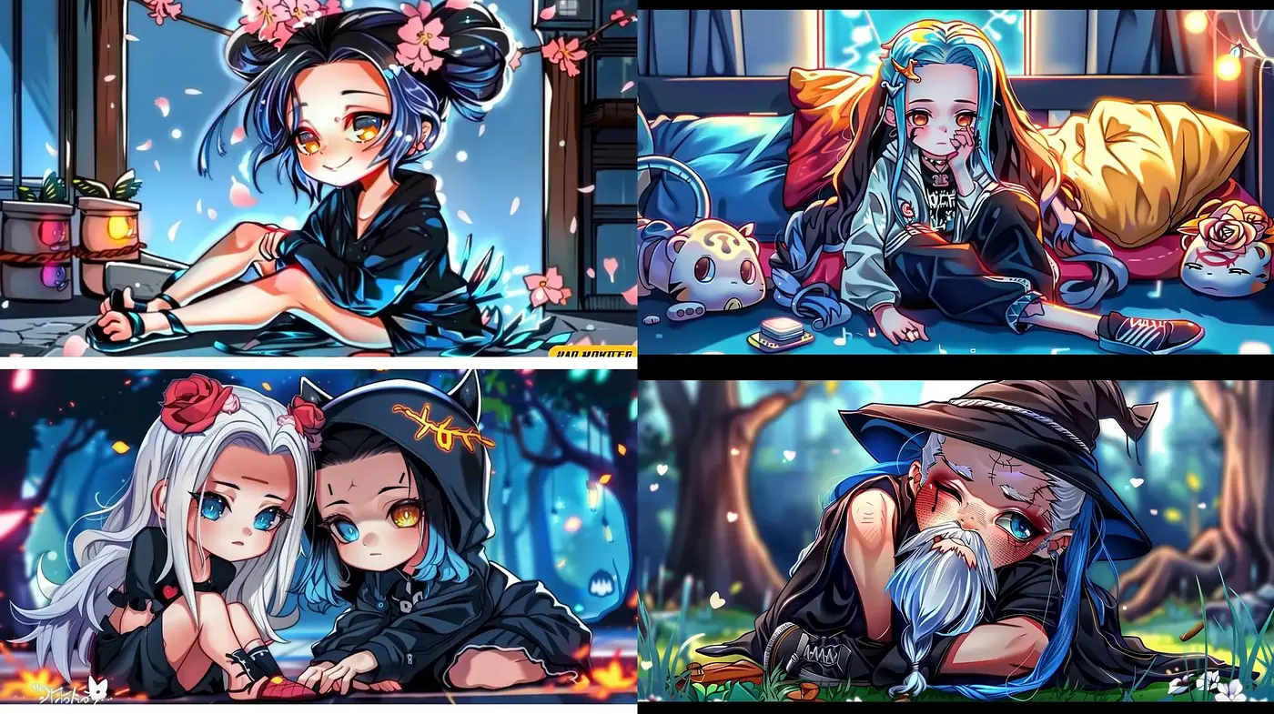 Luminous Dreamscapes with a Vivid Anime Essence - Midjourney sref style