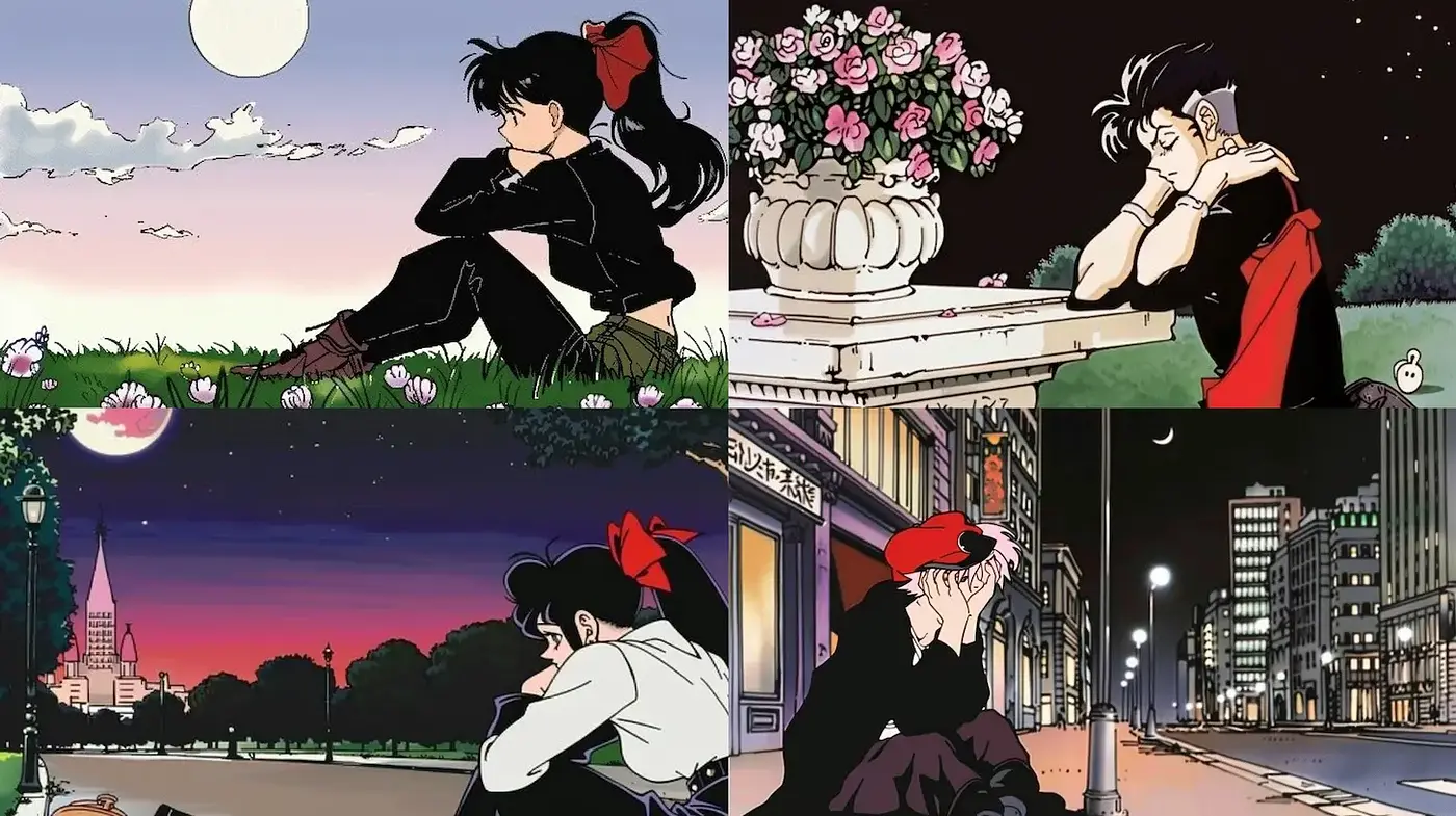 Contemporary Anime Aesthetic with Urban Romantic Elements - Midjourney sref style