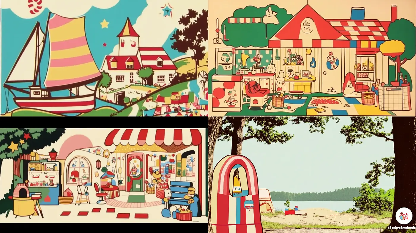 Whimsical Storybook Illustrations with a Nostalgic Flair - Midjourney sref style
