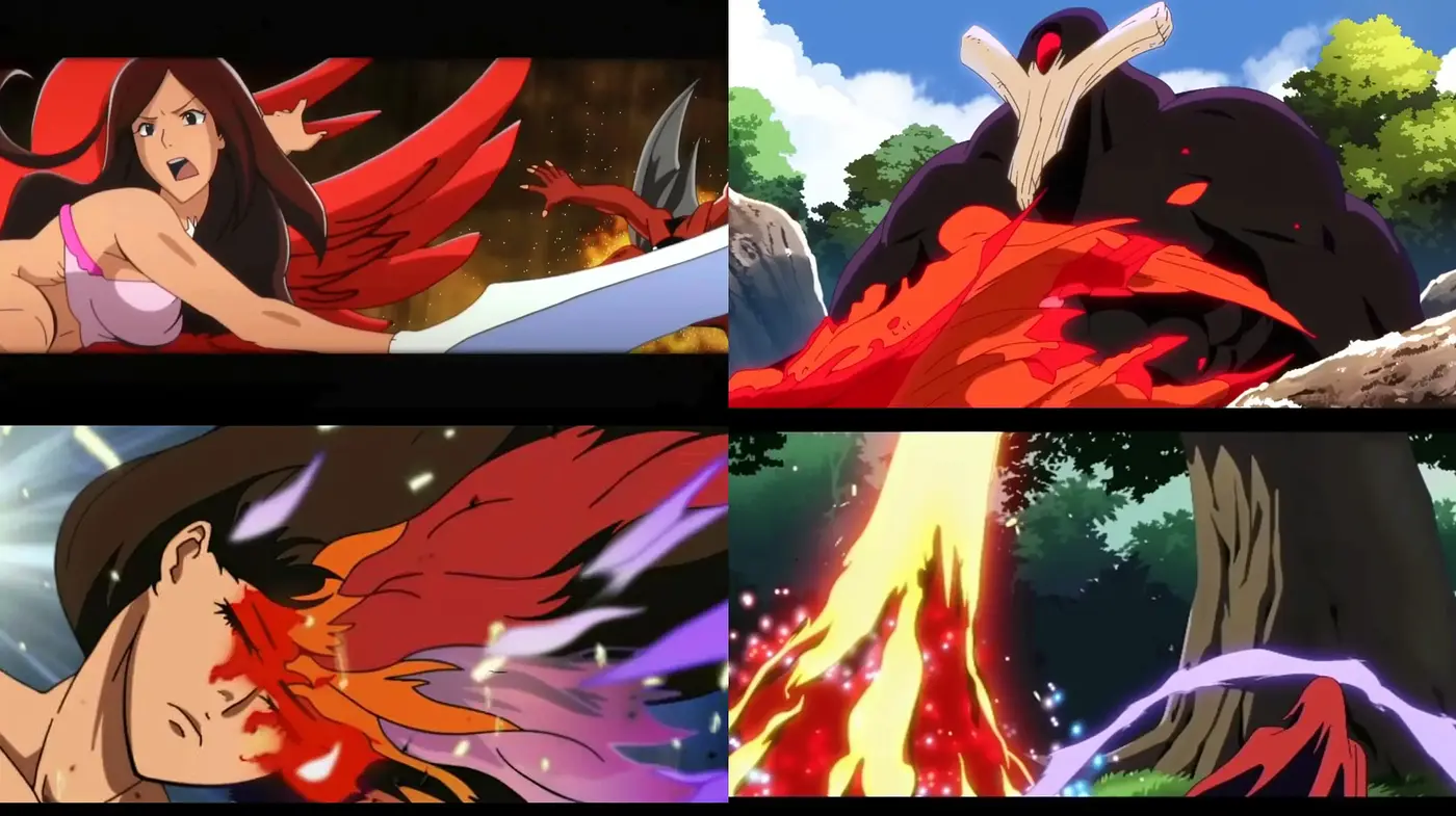 Energetic Anime Fantasy with Fiery Expressionism - Midjourney sref style