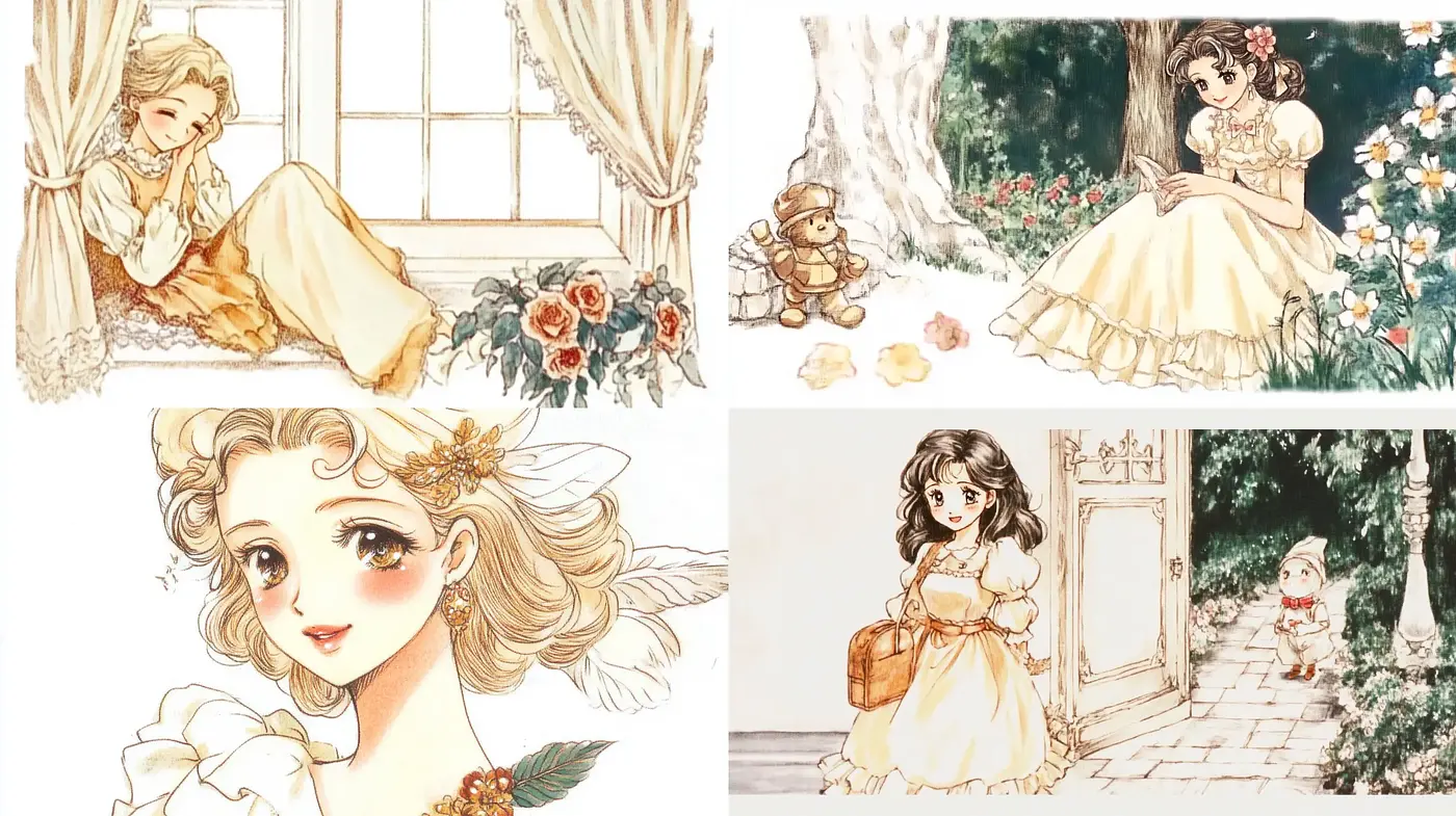 Whimsical Pastel Storybook Illustration - Midjourney sref style