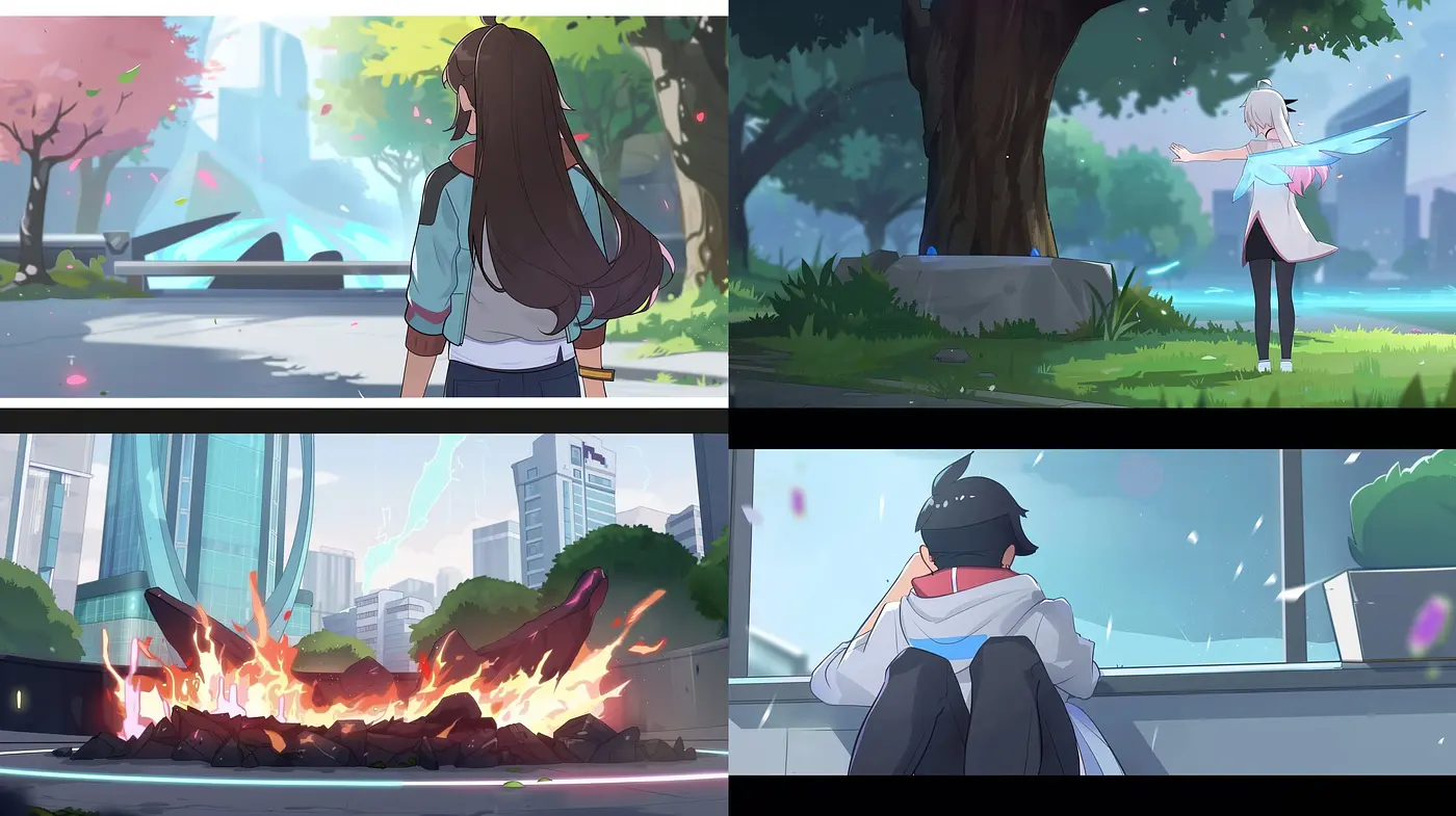 Ethereal Luminosity in a Serene Anime Dreamscape - Midjourney sref style