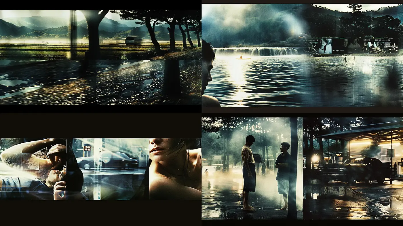 Dusky Cinematic Essence with a Melancholic Undertone - Midjourney sref style
