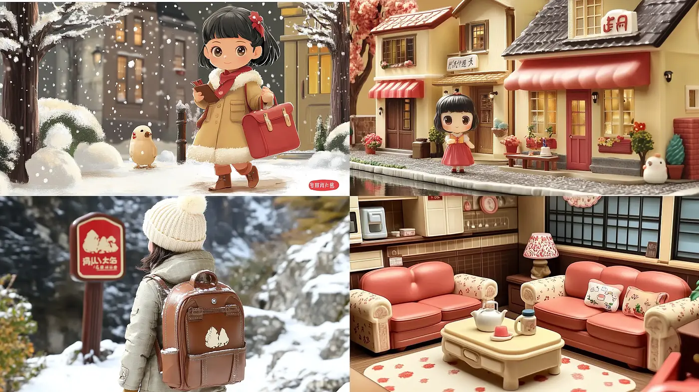 Cozy Storybook Whimsy in a Warm Tonal Palette - Midjourney sref style