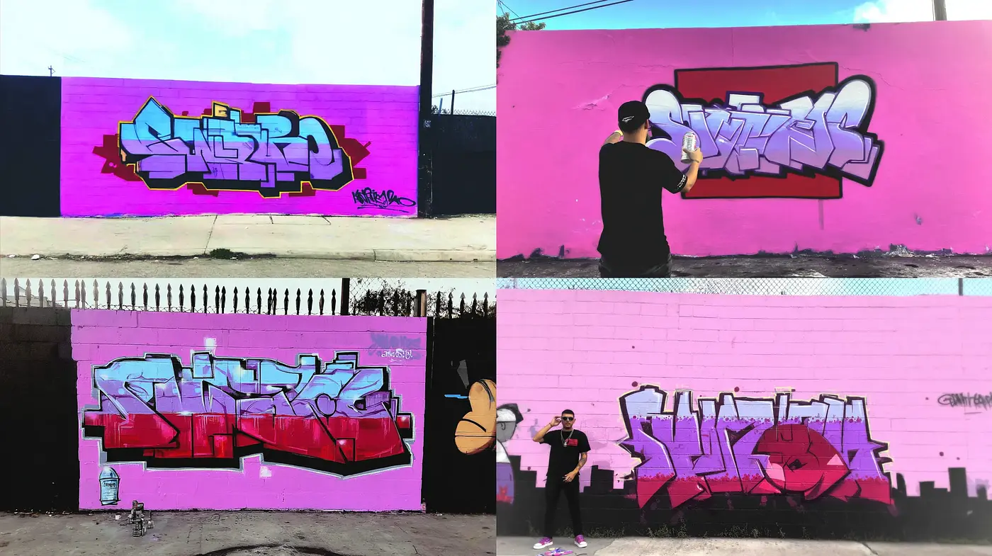 Vibrant Graffiti Aesthetic with Urban Influence - Midjourney sref style
