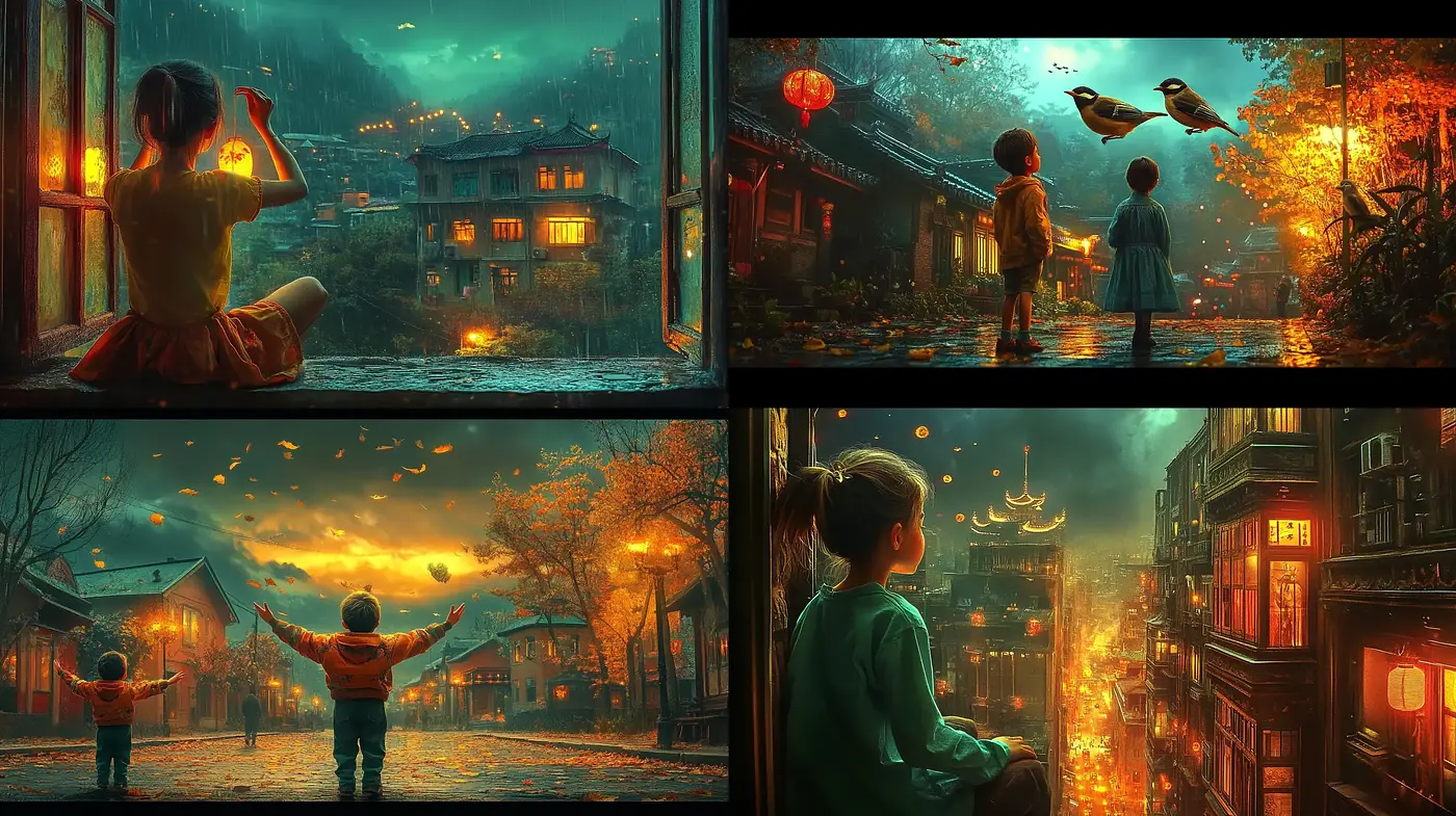 Enigmatic Twilight Hues Amidst an Ethereal Ambience - Midjourney sref style