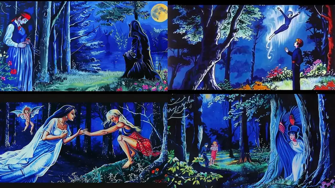 Dreamy Enchanted Forest Aesthetic with Fairy Tale Imagery - Midjourney sref style