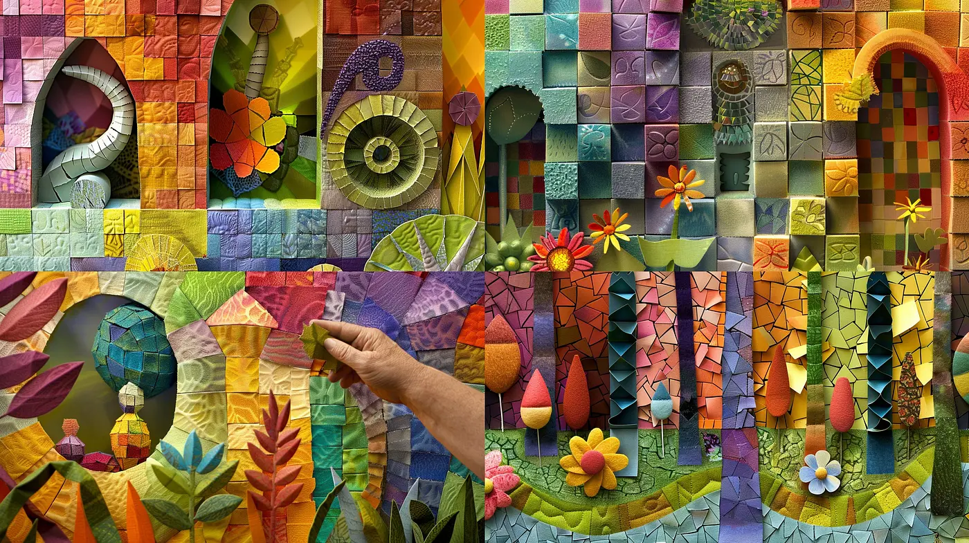 Kaleidoscopic Mosaic of Nature's Whimsy - Midjourney sref style
