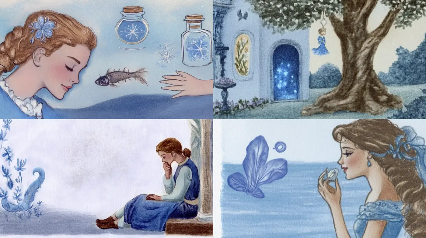 Whimsical Storybook Illustration in Pastel Tones - Midjourney sref style