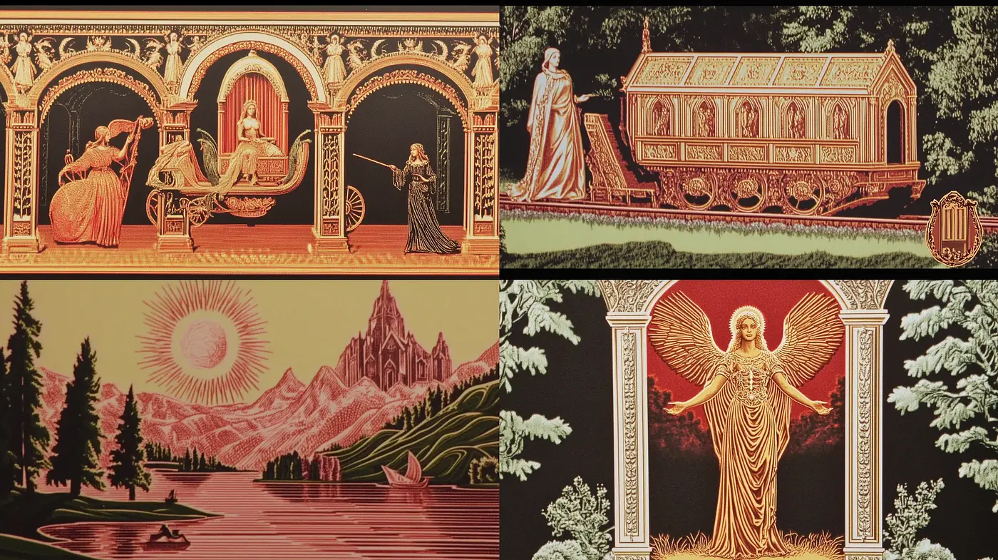 Neo-Classical Elegance with a Mythological Essence - Midjourney sref style