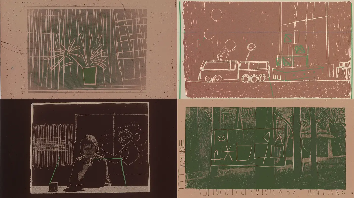 Monochromatic Illustrative Engravings with a Vintage Ambiance - Midjourney sref style