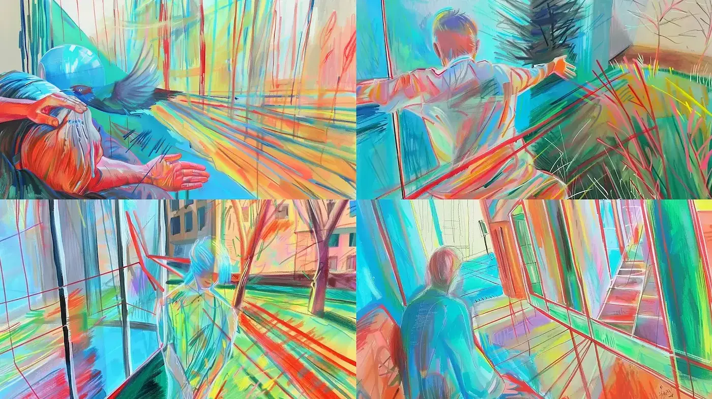 Vibrant and Energetic Expressionism with Dynamic Composition - Midjourney sref style