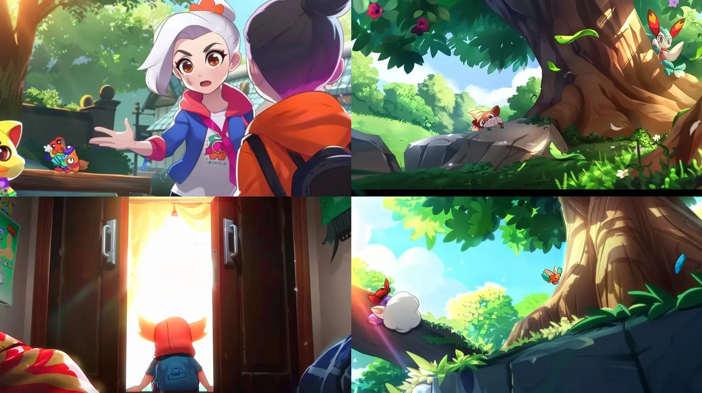 Lively Animated Fantasy Environments with Pastel Overtones and Dynamic Lighting - Midjourney sref style