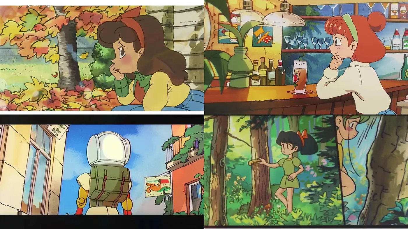 Whimsical Anime-Inspired Tranquility: A Consistent Exploration of Soft Textured Environments and Serene Characters - Midjourney sref style