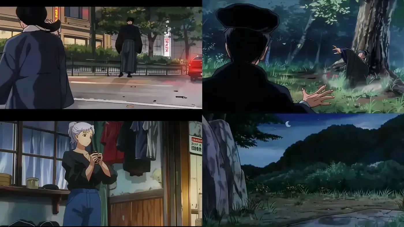 Cinematic, atmospheric storytelling conveyed through intricate linework and detailed backgrounds - Midjourney sref style