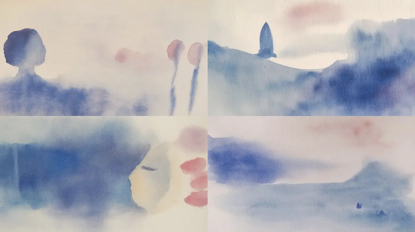 Ethereal Watercolor Dreamscapes - Midjourney sref style