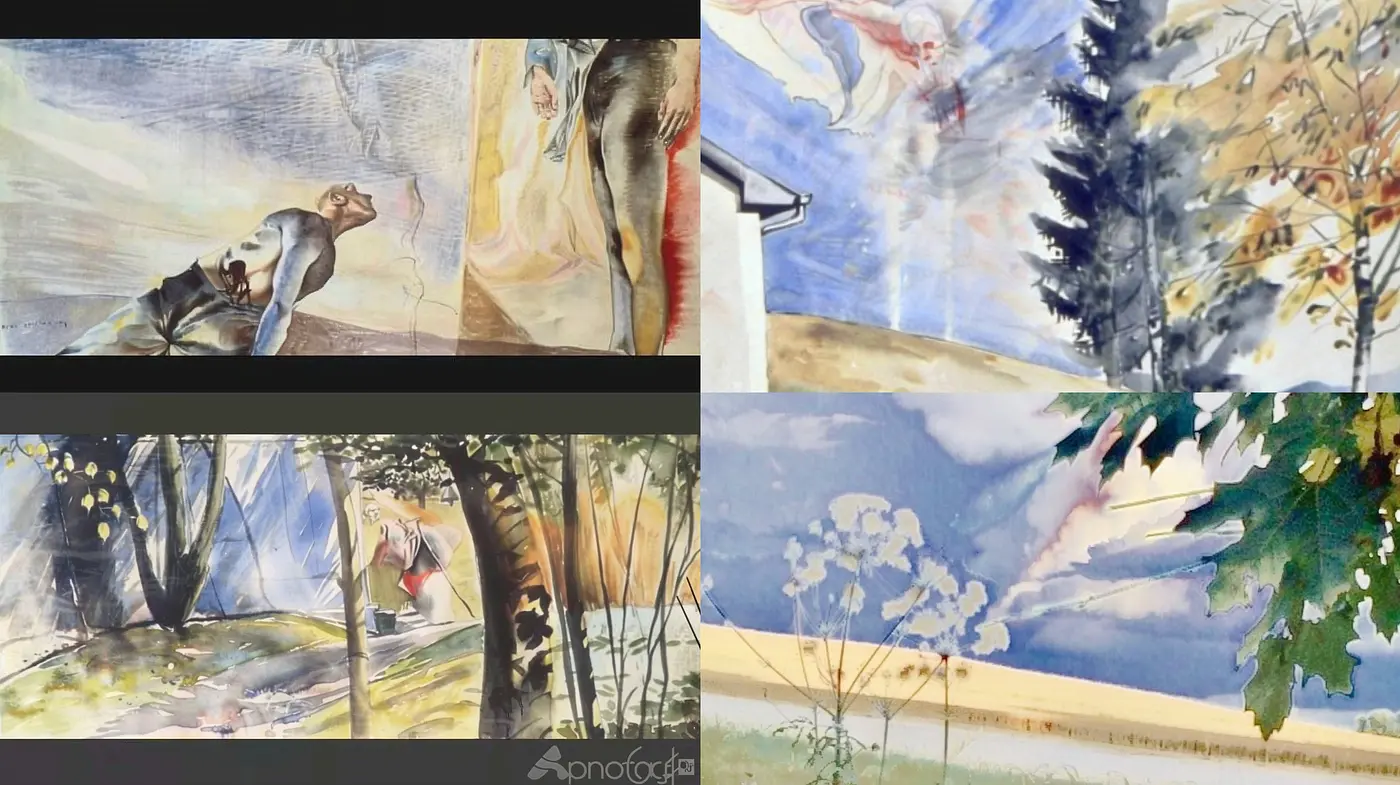 Ethereal Watercolor Dreamscapes with Surrealist Essence - Midjourney sref style