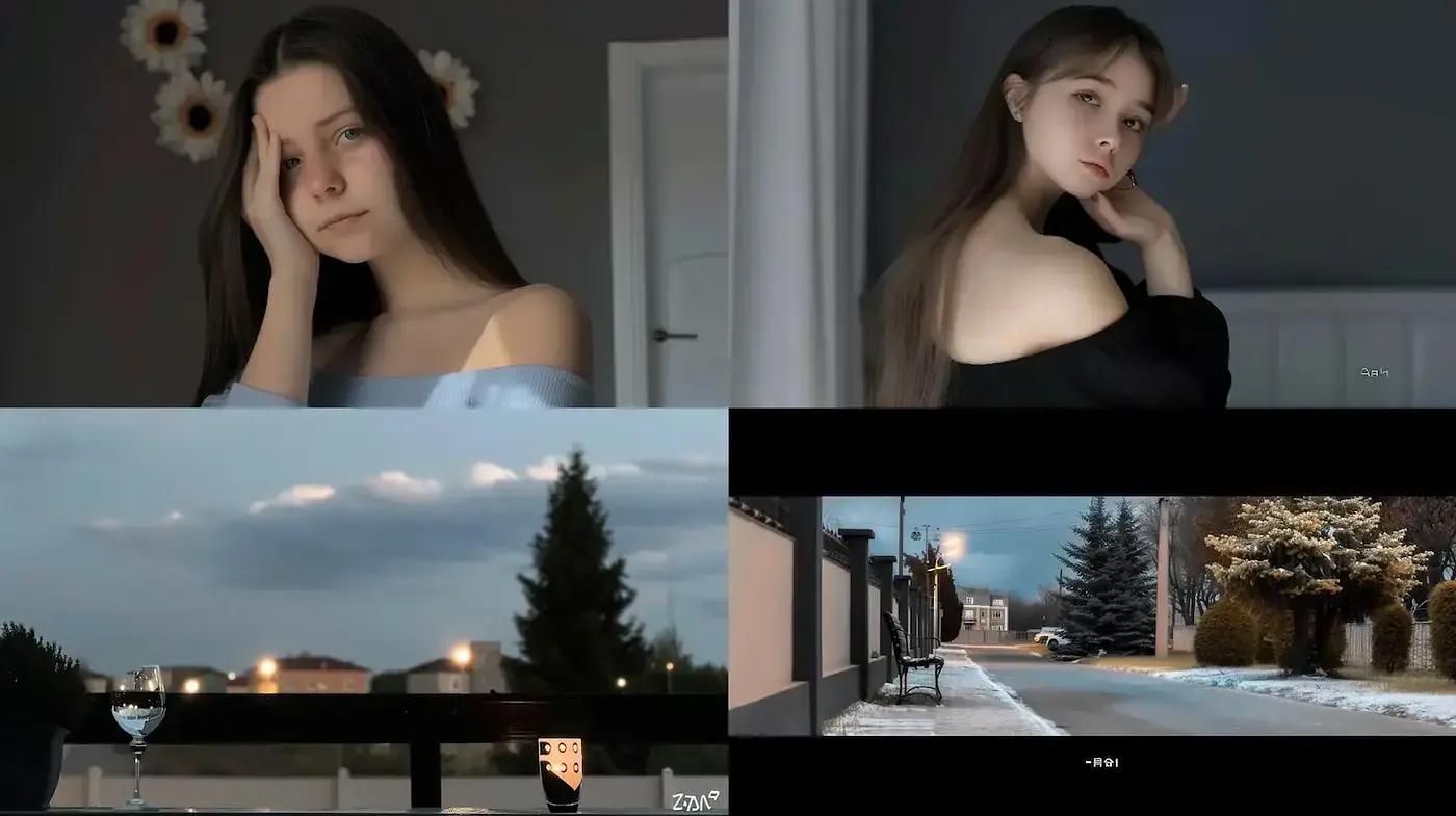 Ethereal Portrait and Landscape Fusion with Subtle Emotional Undertones - Midjourney sref style