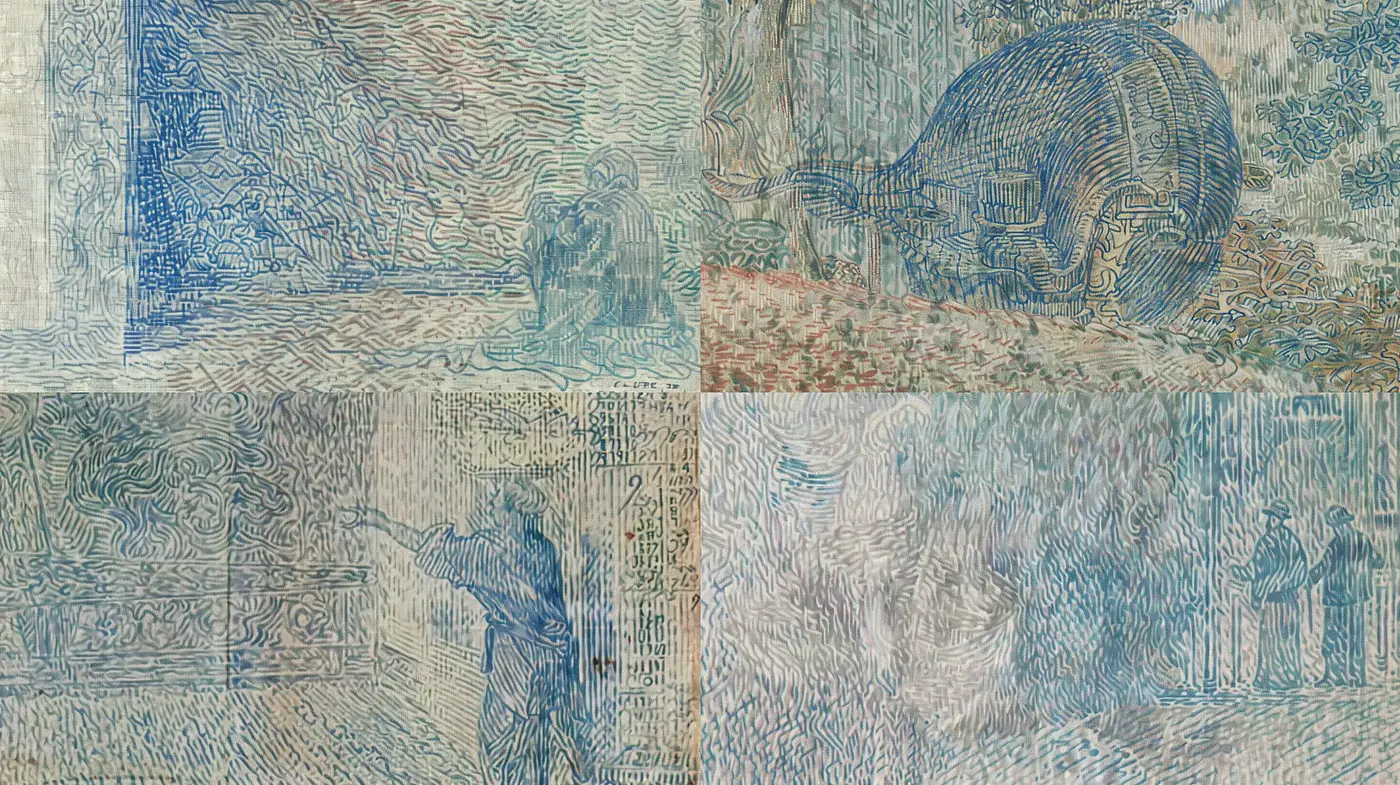 Ethereal Van Gogh-esque Dreamscapes in Aquatic Tones - Midjourney sref style