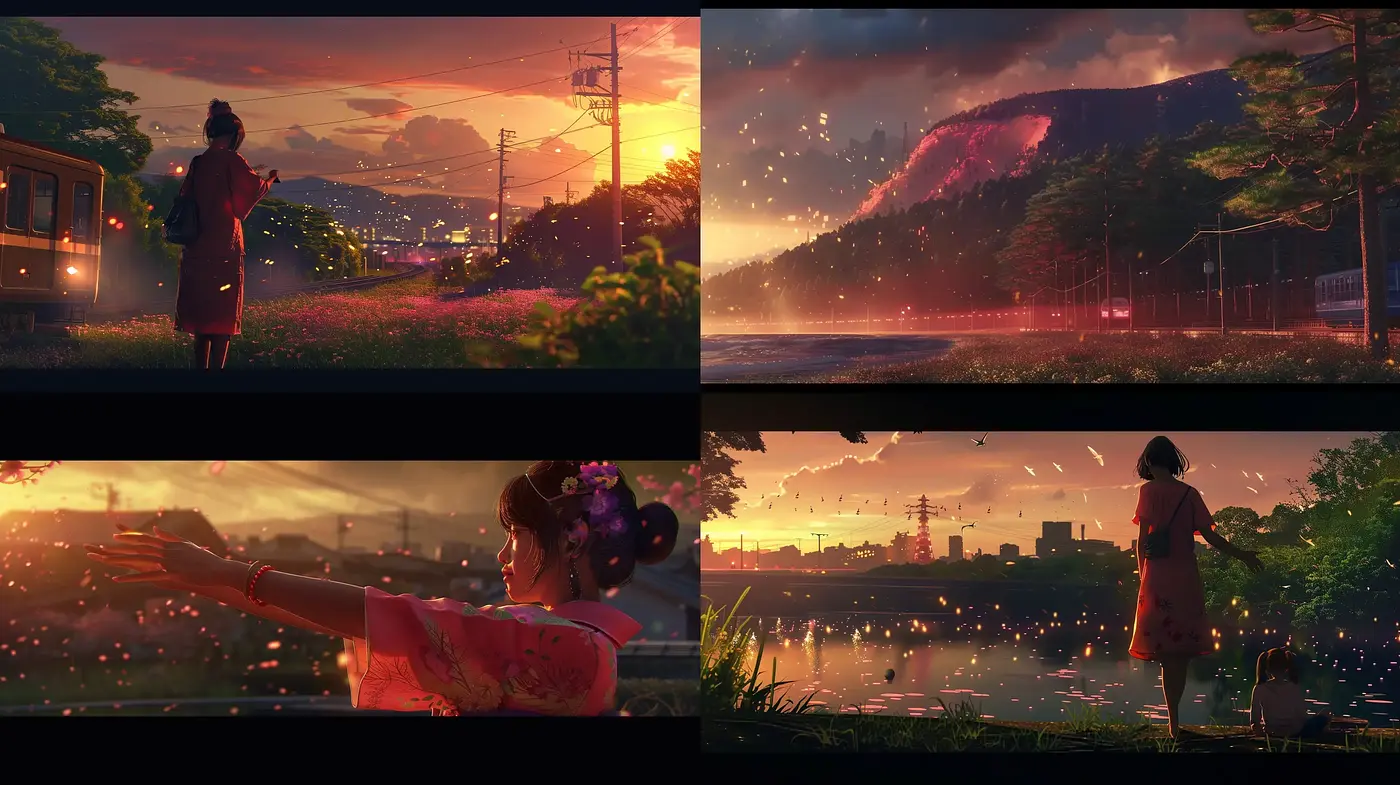 Twilight Elegance in Luminous Dreamscapes - Midjourney sref style
