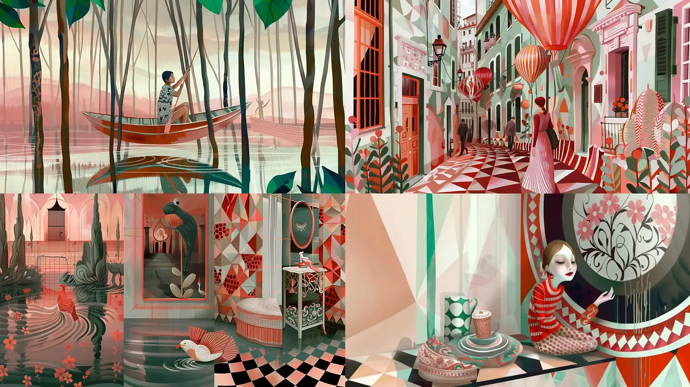 Whimsical Storybook Illustration Elegance - Midjourney sref style