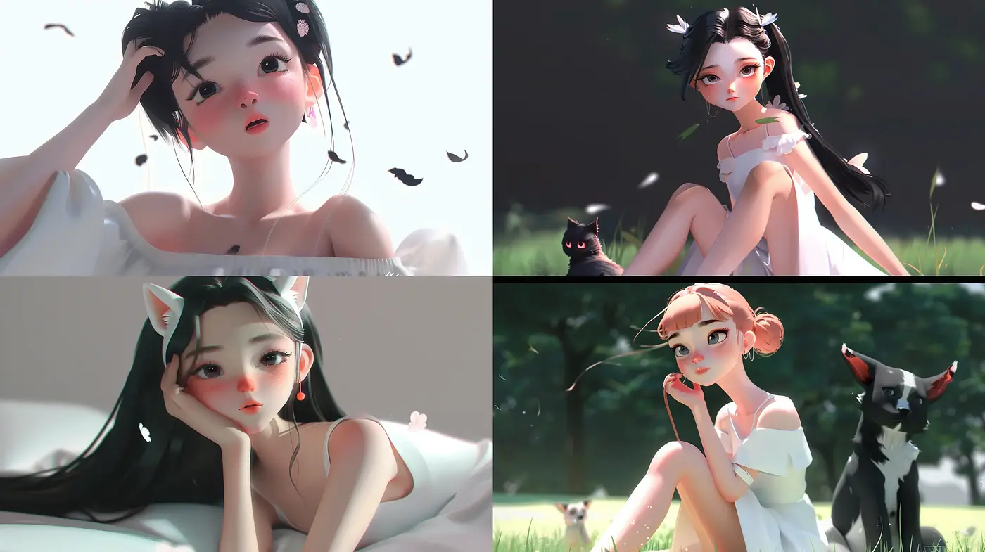 Serene Elegance in Pastel: An Enchanting Display of Soft Tones and Graceful Lines - Midjourney sref style