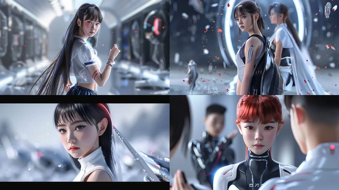 Futuristic Anime-Inspired Visions with Ethereal Ambiance and Subdued Tones - Midjourney sref style