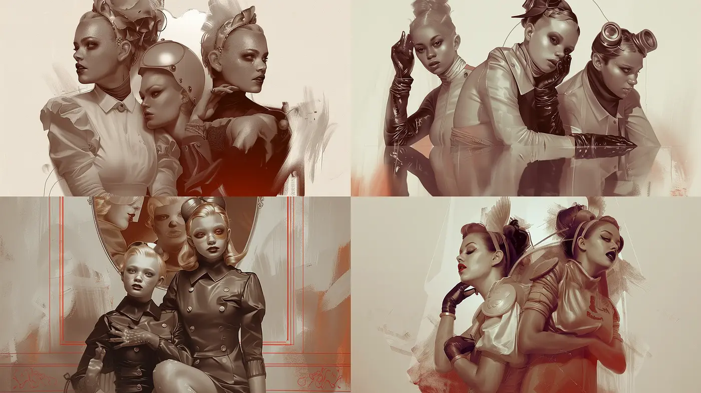 Ethereal Sepia Tones: A Fusion of Modernity and Classical Brushwork - Midjourney sref style