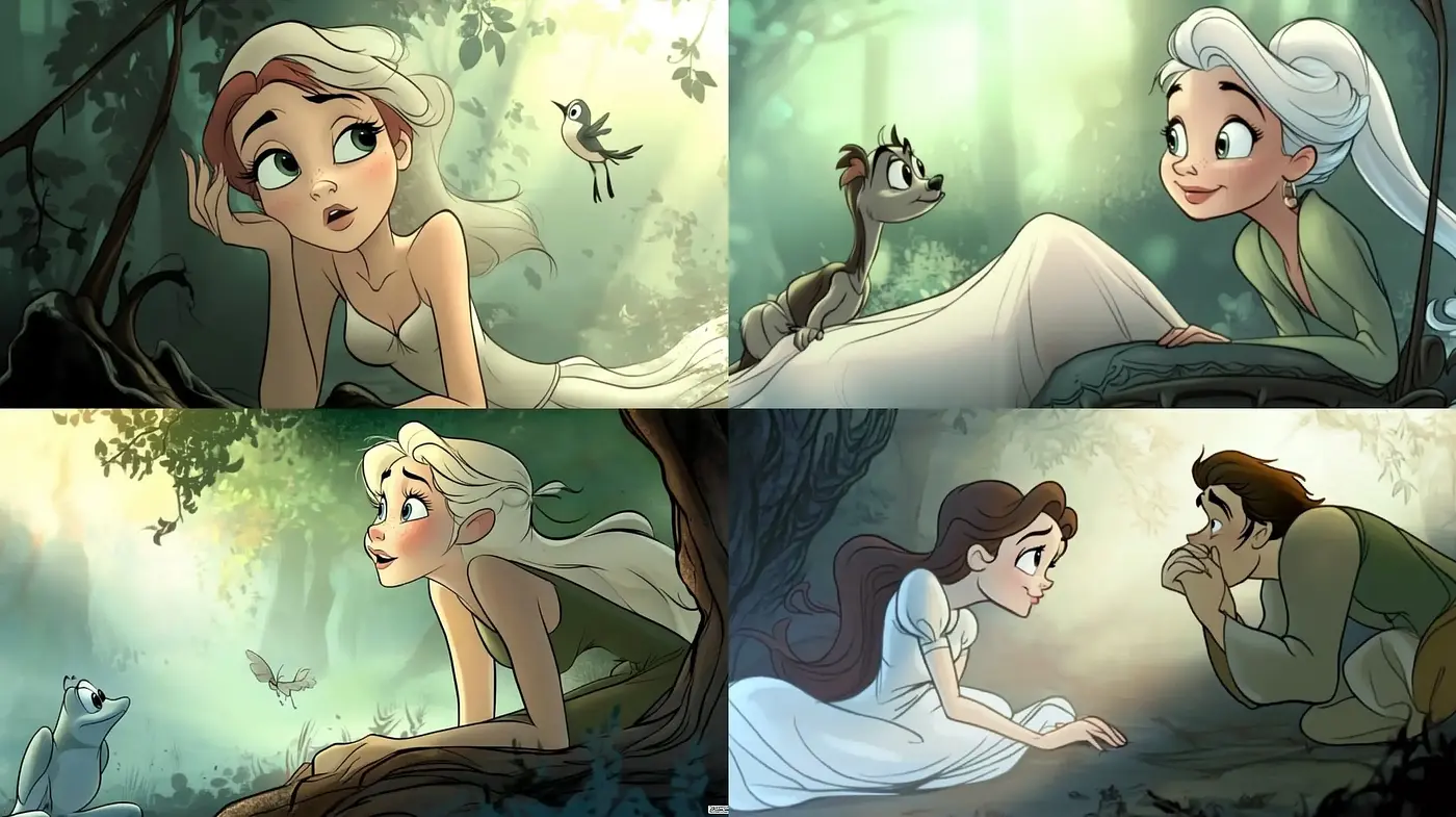 Enchanted Forest Whimsy: An Animated Tapestry of Dreamlike Scenes - Midjourney sref style