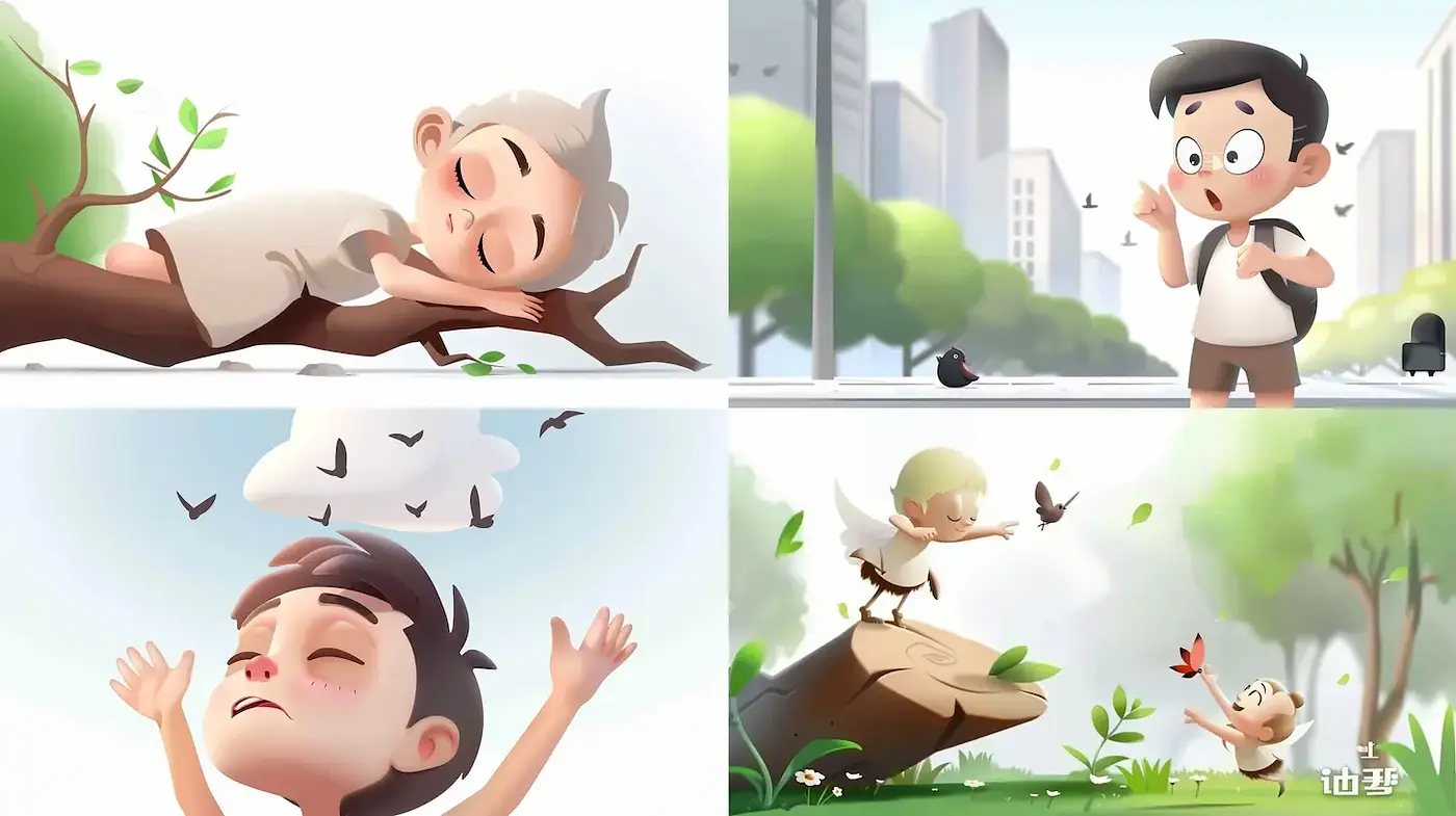 Playful and whimsical illustration style with a modern touch - Midjourney sref style