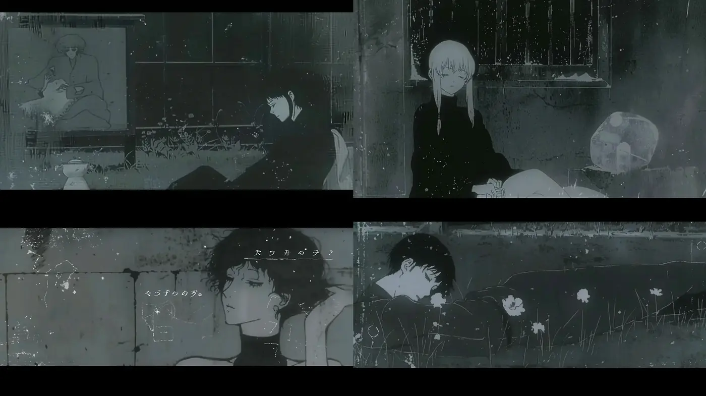 Monochrome Elegance with an Ink-Wash Essence - Midjourney sref style