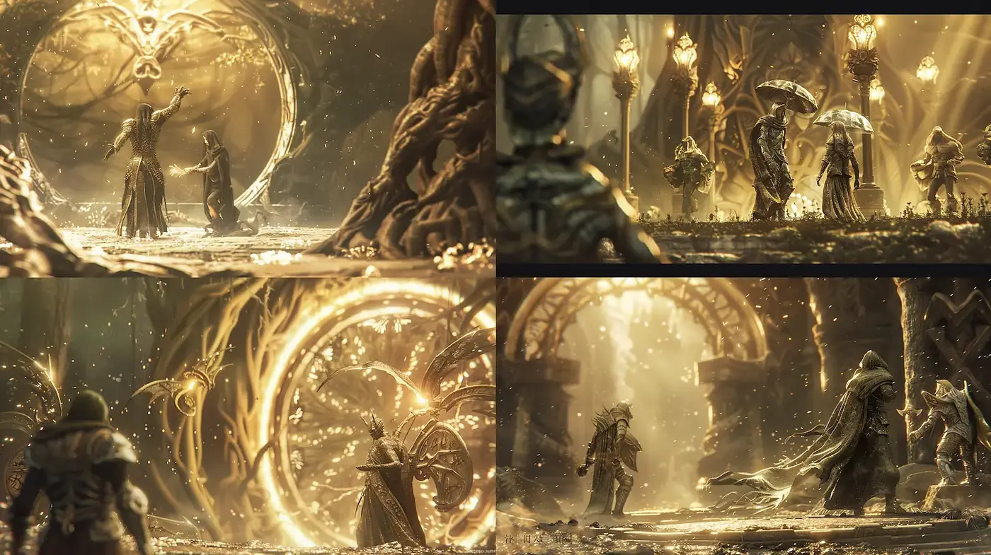 Surreal and ethereal fantasy illustration with a mystical atmosphere - Midjourney sref style